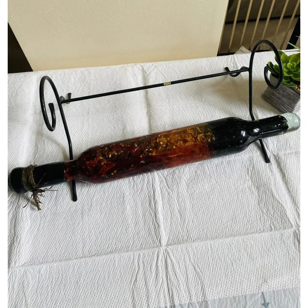 Decorative Glass Bottle with Stand